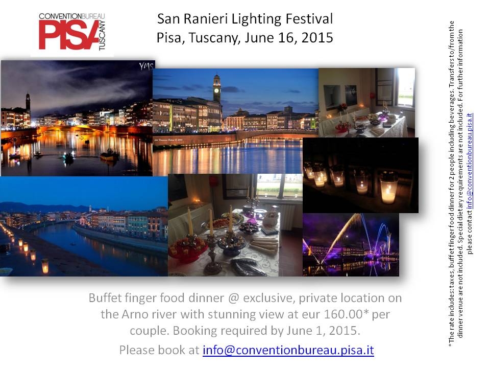 LUMINARA DI SAN RANIERI 2015: VISITA GUIDATA, BUFFET E... MAGIA